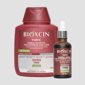 Bioxcin Шампоан и Серум Против Интензивен Косопад За Всякакъв тип коса 300 МЛ /ЧЕРВЕН/